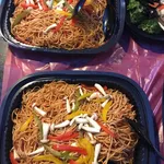 Sautéed Spaghetti Pasta with Capsicum