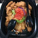 Thai Mango Salad with Crispy Fish