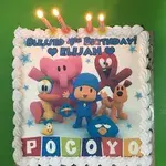 1x POCOYO SPECIAL @$58.9 (Size : 9 Inch (12-18 pax)) (Flavours : Blackforest) (Eggless : No) (Big Candles : 1) (Small Candles : 6)