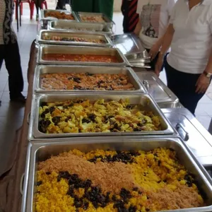 Thai Style Fried Rice served with Chicken Floss 泰式香炒饭配鳮肉松