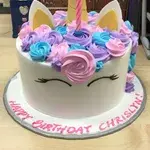 1x Option 2 - Unicorn Flora Cake @$88.8 (Weight: 1.5KG) (Cake Flavour & Filling: Rainbow Sponge / Fresh Cream) (Add On 3D Letters ($2/letter): Yes (Indicate in Remarks, Additional charges apply)) (Add on Handwritten Message: Yes (Indicate in Remarks))