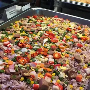 Singapore Style Fried Brown Rice