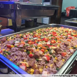 Singapore Style Fried Brown Rice