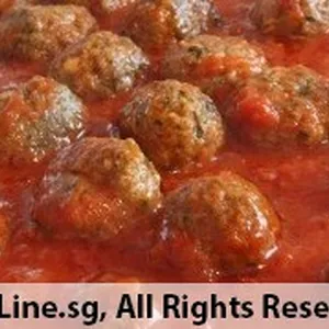 Beef Meatballs <i>with basil tomato sauce</i>