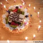1x Eggless Fruitilicious @$35.9 (Size : 7 Inch (7-10 pax)) (Big Candles : 9) (Small Candles : 9)