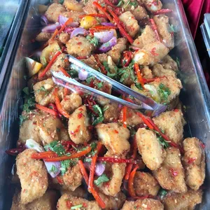 Golden Fish Fillet with Thai Sauce