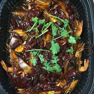 宫保鲜虾 Prawn Fried w/Dried Chilli