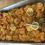 Golden Fish Fillet with Herbs Lemon Butter Sauce