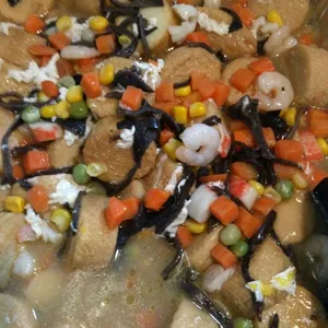 Hong Siew Braised Beancurd with Seafood 海鲜红烧豆腐