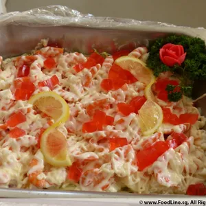 什果沙律虾球 (去壳) Salad Prawn w/ Cocktail (De-Shell)