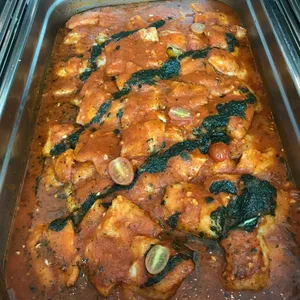 Pan Seared Dory in Red Pesto