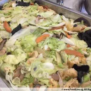 香炒素根包菜 Cabbage w/ Assorted Mushroom (NEW)