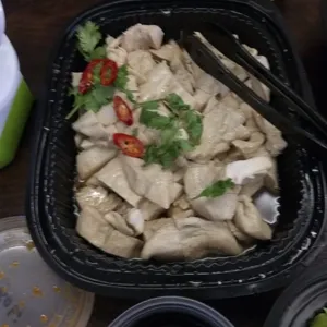 Grain Hainanese Chicken <i>with dark soy, homemade chilli and ginger puree</i>