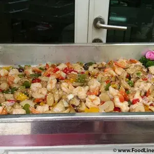 鸡腿菇蒜茸虾球(去壳) Garlic Prawn w/ Mushroom (De-Shell) (NEW)