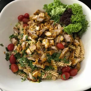 Thai Gai Yang Salad </i>thai grilled chicken pasta salad</i>