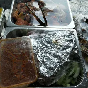 BBQ Chicken Satay with Condiments
