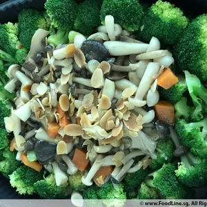 Braised Green Vegetable with Mixed Mushroom 什菇扒时蔬
