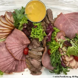 Charcuterie Meat Platter <i>with smoked duck, turkey ham and roast beef</i>