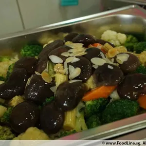 Sautéed Broccoli and Cauliflower (V) <i>with assorted mushrooms</i>