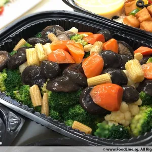 Sautéed Broccoli and Cauliflower (V) <i>with assorted mushrooms</i>