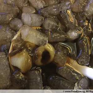 Chilled Grass Jelly with Longan