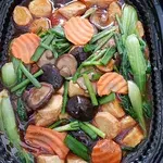 Egg Tofu with Mushrooms & Seow Bai Chye