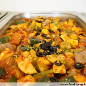 Ratatouille Niçoise (V) <i>french vegetable stew with zucchini, capsicum and eggplant</i>