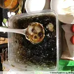 Chilled Grass Jelly with Longan