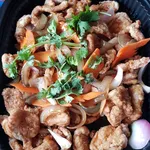 姜葱猪肉 Pork w/ Onion and Ginger