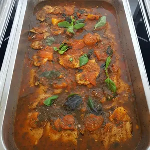 Pan Seared Dory in Red Pesto