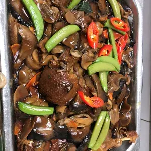 香菇烩扒鸭 Braised Duck w/ Mushroom