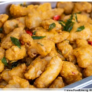 Salted Egg Yolk Fish with Curry Leaves