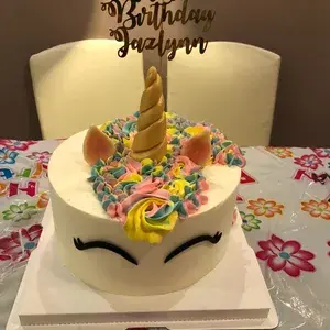 1x Unicorn Cake @$75 (Size: 8 Inches) (Classic Flavour: Vanilla) (Premium Flavours (6 Inches): None) (Premium Flavours (8 Inches): Cookies n Cream) (Add On: Paper Topper)