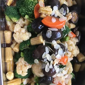 Sautéed Broccoli and Cauliflower (V) <i>with assorted mushrooms</i>