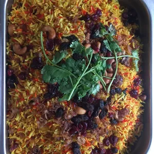 Fried Nasi Briyani (V) <i>with golden raisin and dried cranberry</i>
