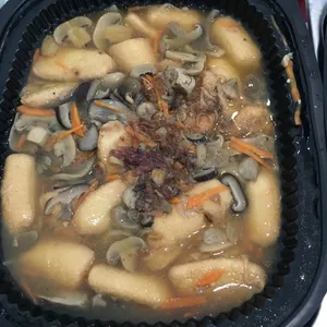 Egg Tofu with Mixed Mushroom