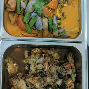 Indian Toman Fish Curry <i> with okra, eggplant and tomato</i>