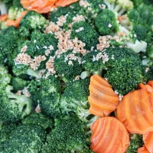 Garlic Broccoli and Carrots in Butter Glaze