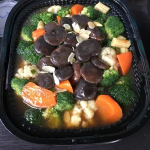 Sautéed Broccoli and Cauliflower (V) <i>with assorted mushrooms</i>