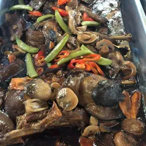 香菇烩扒鸭 Braised Duck w/ Mushroom