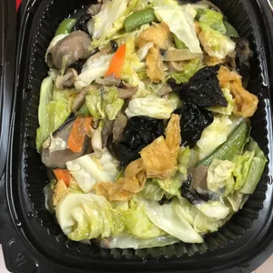香炒素根包菜 Cabbage w/ Assorted Mushroom (NEW)