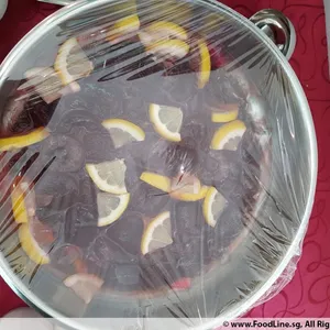 Chilled Lemon Sea coconut with Sago