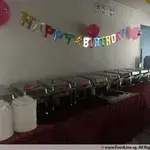 3 Ft Square Table with Plastic Sheet