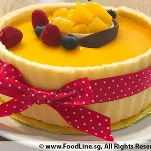 1x Mango Fantasy @$35.9 (Size : 7 Inch (7-10 pax)) (Big Candles : 1) (Small Candles : 1)