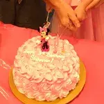 1x Rosette Pink @$38.9 (Size : 7 Inch (7-10 pax)) (Flavours : Blackforest) (Eggless: No) (Big Candles : 1) (Small Candles : 4)
