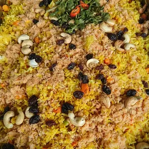 Thai-Style Pineapple Fried Rice <i>with chicken floss, pineapple and cashew nut</i>