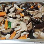 Longevity bailing mushroom with vegetables 百灵菇菜花