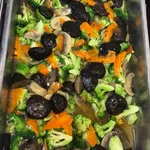 Broccoli w/ Mushroom • 双菇兰花(Chef's Recommended)