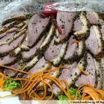Assorted Cold Cut Combination 锦绣中西拼 (沙律鲜虾片, 生捞贵妃贝, 黑椒烟熏鸭片)<br>