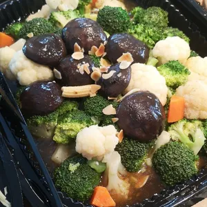 Sautéed Broccoli and Cauliflower (V) <i>with assorted mushrooms</i>